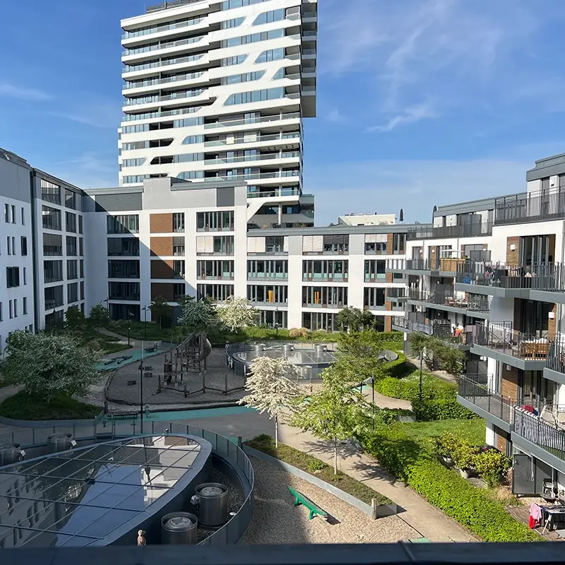 Ausblick vom Balkon